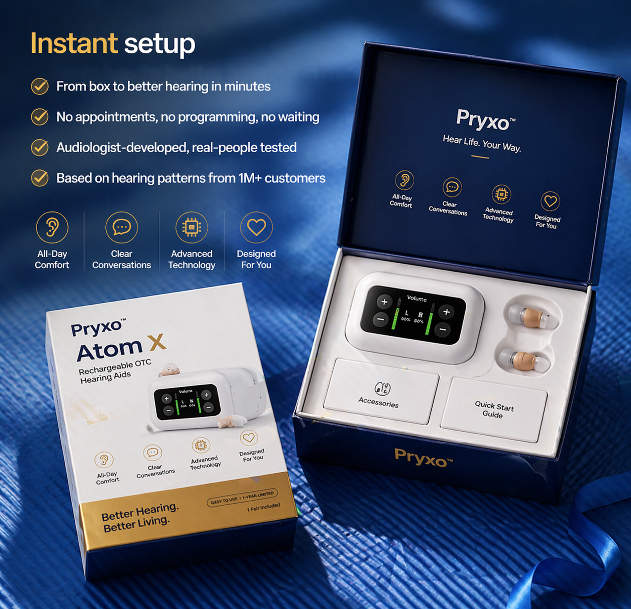 🔥 Today Only! 👂 Pryxo™ Atom X Smart Hearing Aids — Hear Clearly, Feel Confident Again 💖🔊