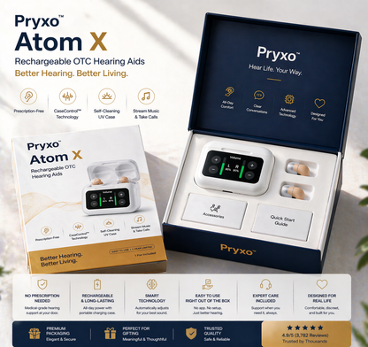 🔥 Today Only! 👂 Pryxo™ Atom X Smart Hearing Aids — Hear Clearly, Feel Confident Again 💖🔊