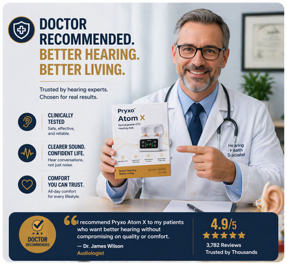 🔥 Today Only! 👂 Pryxo™ Atom X Smart Hearing Aids — Hear Clearly, Feel Confident Again 💖🔊